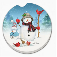 Snowman Family Car Coaster