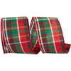 Reliant Ribbon Grand Christmas Plaid Ribbon 2.5" (per yard)