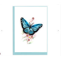 Blue Butterfly & Flowers Gift Enclosure