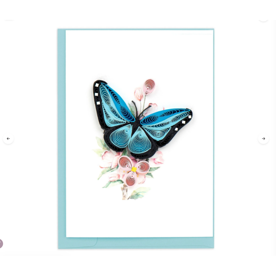 Blue Butterfly & Flowers Gift Enclosure