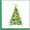 Quilling Cards Gold Garland Christmas Tree Quilling Card