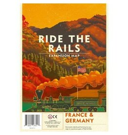Capstone Games Ride the Rails: France and Germany Expansion Map