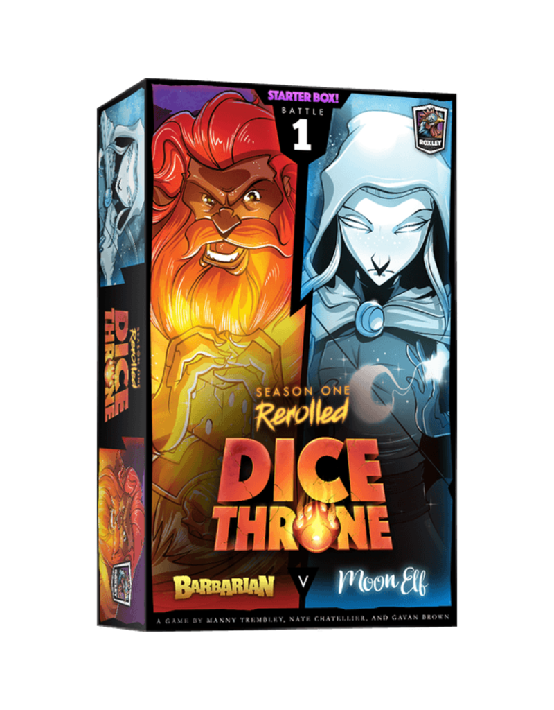 Roxley Games Dice Throne Season 1 ReRolled - Barbarian vs Moon Elf