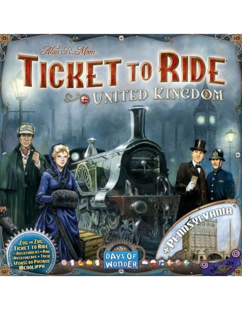 Days of Wonder Ticket to Ride - United Kingdom & Pennsylvania - Map Collection Volume 5