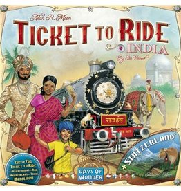 Days of Wonder Ticket to Ride - India & Switzerland - Map Collection Volume 2