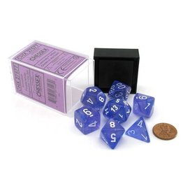 Chessex Chessex 7-Set Dice Cube Borealis Luminary Purple with White