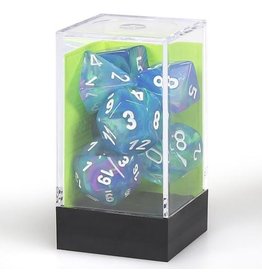 Chessex Chessex 7-Set Dice Cube Festive Waterlily with White