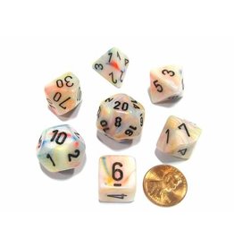 Chessex Chessex 7-Set Dice Cube Festive Circus with Black