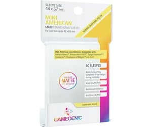 Mtg Sleeves Matte Gamegenic Matte Mini American Card Sleeves - 50 Pack,  44x67mm, Acid-Free, PVC-Free Board Game Card Sleeves