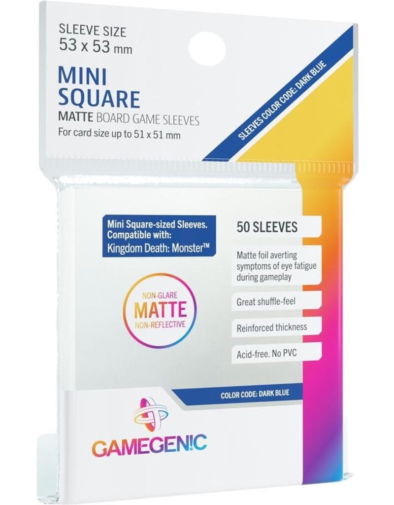 Gamegenic MATTE Board Game Card Sleeves - Mini-Square 53 x 53 mm