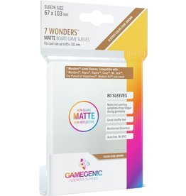 Gamegenic MATTE Board Game Card Sleeves - 7 Wonders 67 x 103 mm