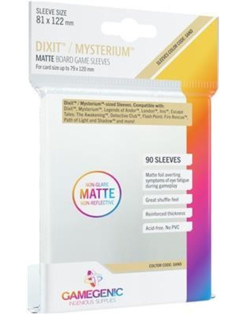 Gamegenic MATTE Board Game Card Sleeves - Dixit / Mysterium (81 x 122 mm)