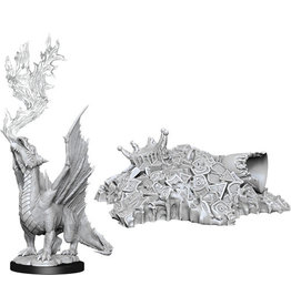 Wizkids D&D: Nolzur's Marvelous Minis: Gold Dragon Wyrmling and Small Treasure