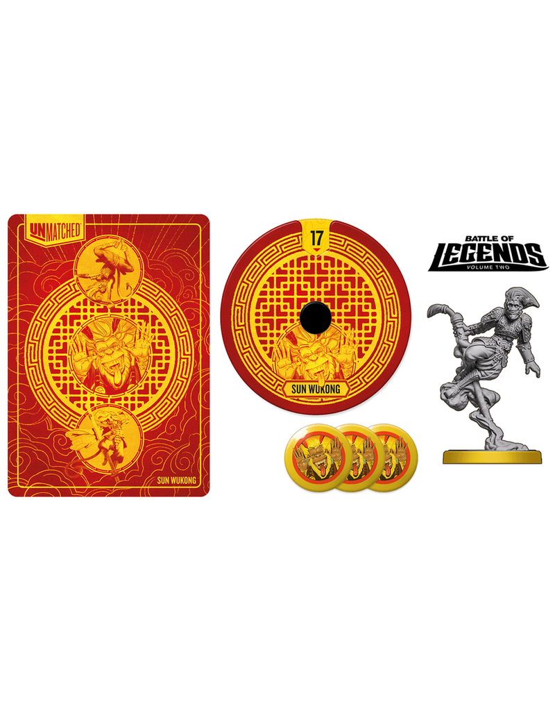 Restoration Games Unmatched - Battle of Legends Vol. 2 - Achilles, Yennenga, Sun Wukong, Bloody Mary