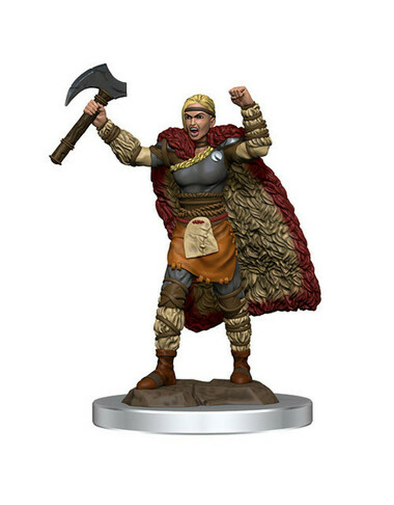 Wizkids D&D - Icons of the Realms Premium Miniatures - Female Human Barbarian (Wave 7)