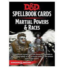 Gale Force 9 D&D RPG - 5th Edition - Cards - Spellbook Cards - Martial Powers & Races Deck