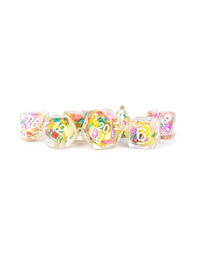 Metallic Dice Games Metallic Dice Games Fruit 7-set Dice Set