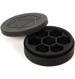 Metallic Dice Games Metallic Dice Games Silicone Round Dice Case Black