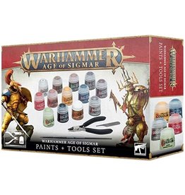 Games Workshop Warhammer AOS Paints + Tools Set