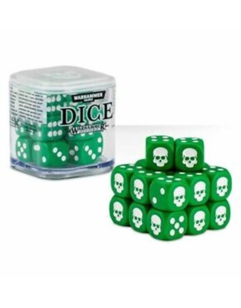 Games Workshop Citadel 12mm Dice Cube - Green (20)