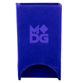 Metallic Dice Games MDG Fold Up Velvet Dice Tower - Blue