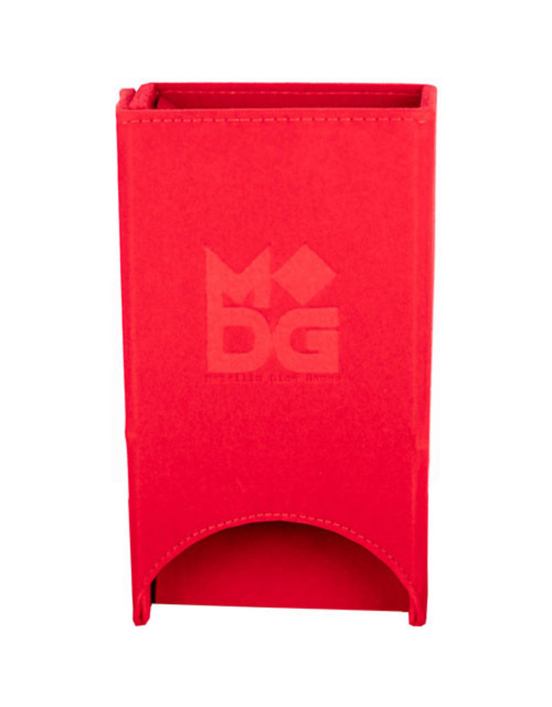Metallic Dice Games MDG Fold Up Velvet Dice Tower - Red