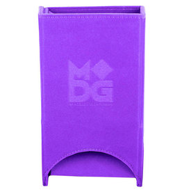 Metallic Dice Games MDG Fold Up Velvet Dice Tower - Purple