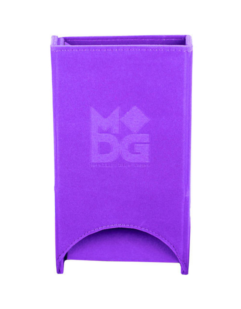 Metallic Dice Games MDG Fold Up Velvet Dice Tower - Purple