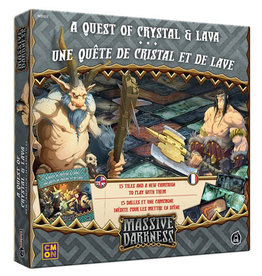 CMON Massive Darkness 2 - Original Tiles Set: A Quest of Crystal and Lave