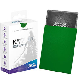 Ultimate Guard Green Katana Standard Size Sleeves (100)