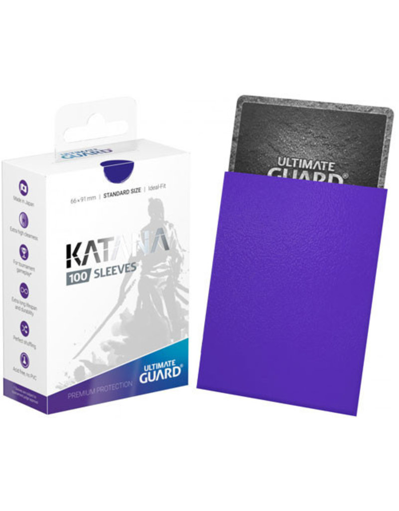 Ultimate Guard Blue Katana Standard Size Sleeves (100)