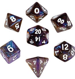 Metallic Dice Games Mini 7-set Dice - Stardust Galaxy