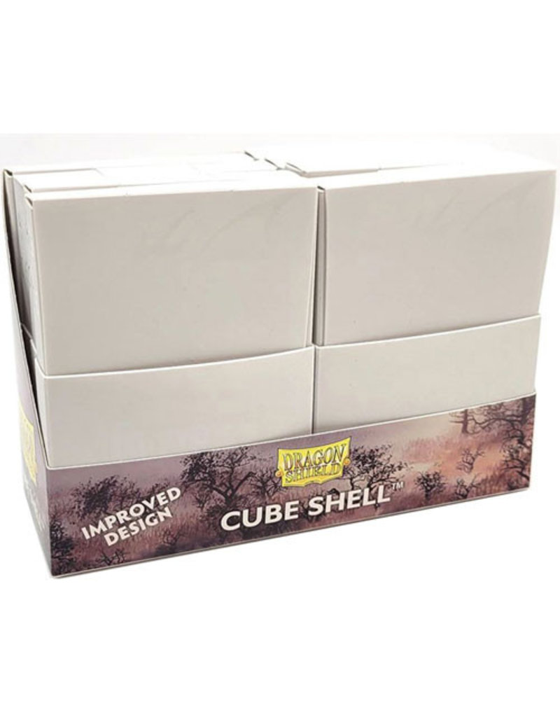 Arcane Tinmen Dragon Shield Cube Shell Pack (8) - Ashen White