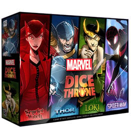 Roxley Games Marvel Dice Throne: 4-Hero Box - Scarlet Witch, Thor, Loki, and Spider-Man