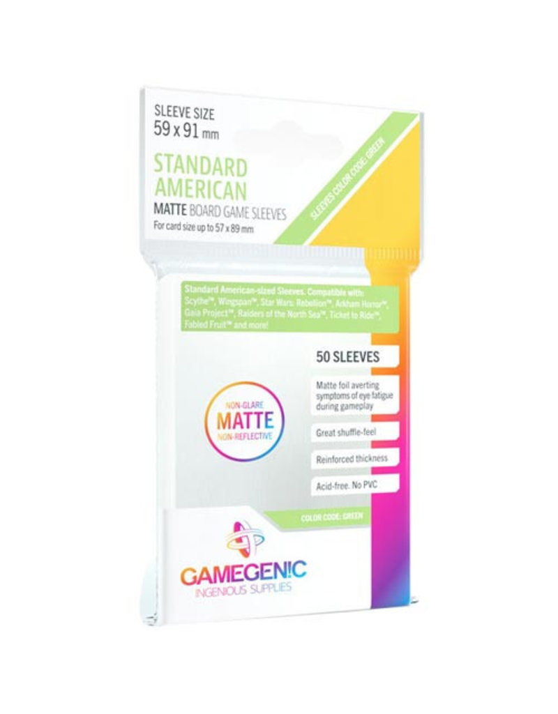 Gamegenic MATTE Card Game Sleeves - Standard American-Sized 59 x 91 mm