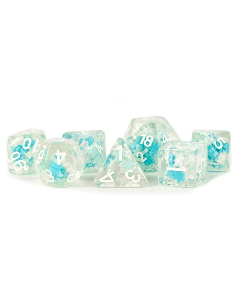 Metallic Dice Games Metallic Dice Games Snowflake 7-set Dice Set