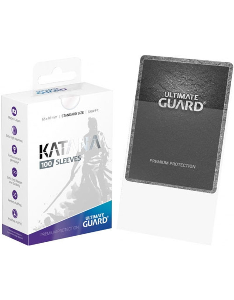 Ultimate Guard Katana Standard Size Sleeves - Clear (100)