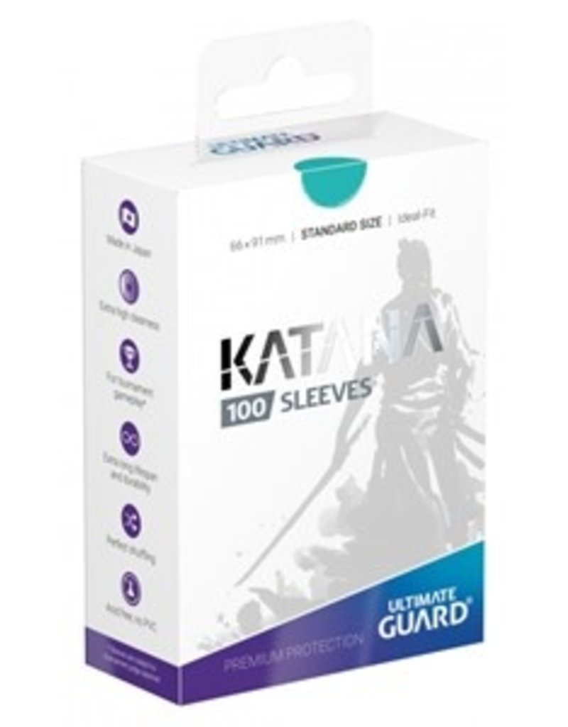 Ultimate Guard Katana Standard Size Sleeves - Turquoise (100)