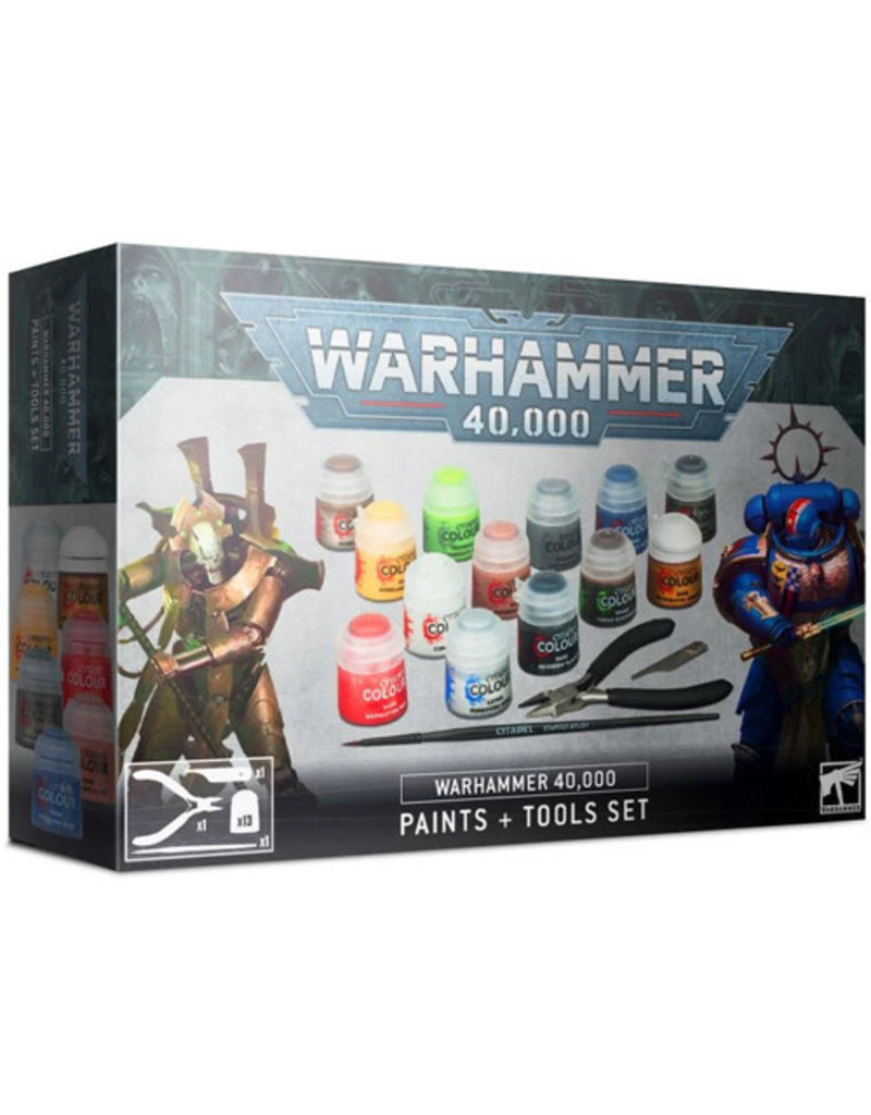 Games Workshop Warhammer 40K Paint + Tools Set