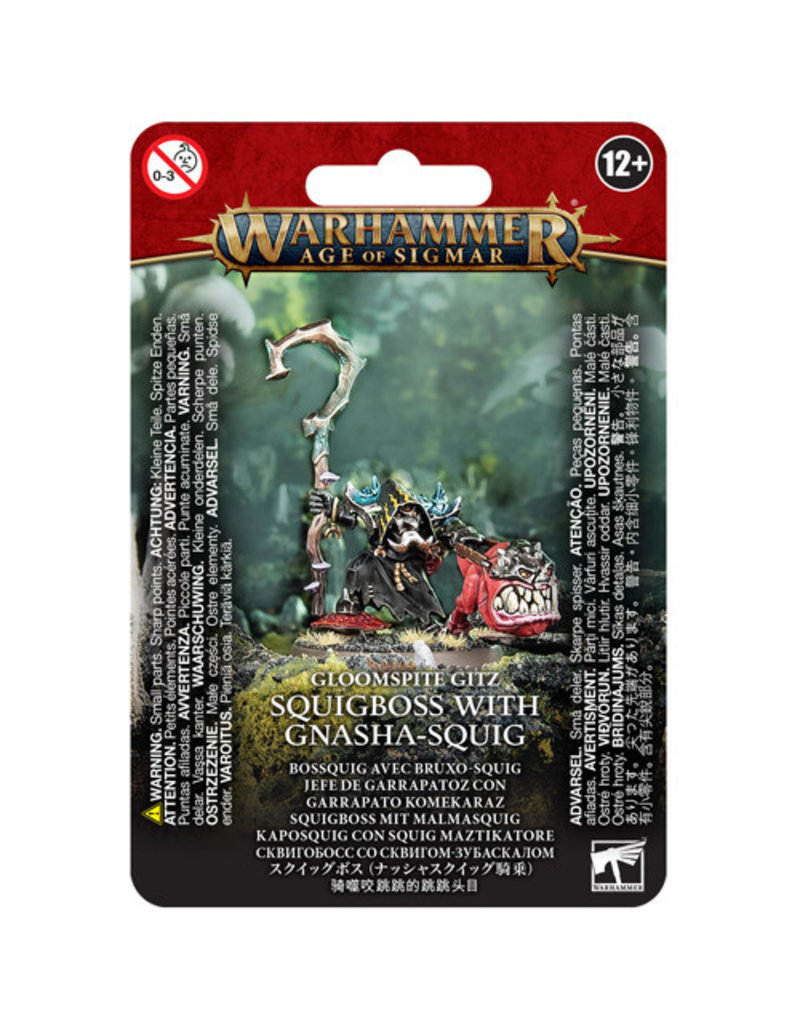 Games Workshop Squigboss with Gnasha-Squig - Warhammer AOS: Gloomspite Gitz