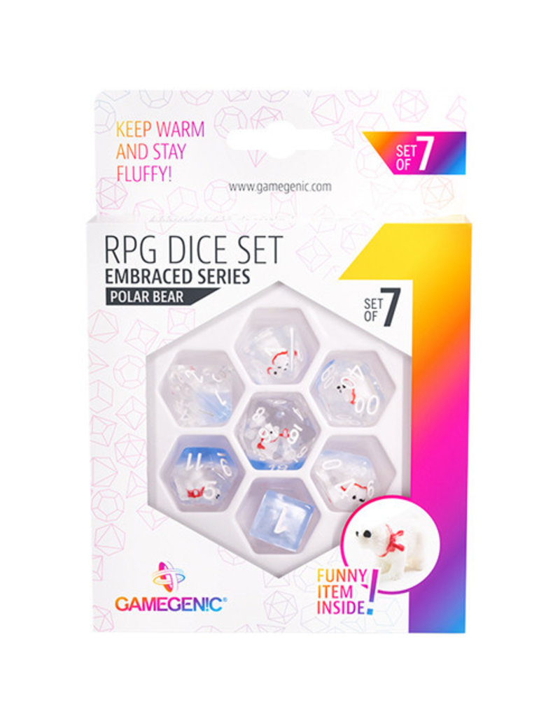 Gamegenic Gamegenic RPG Dice Set - Polar Bear - Embraced Series