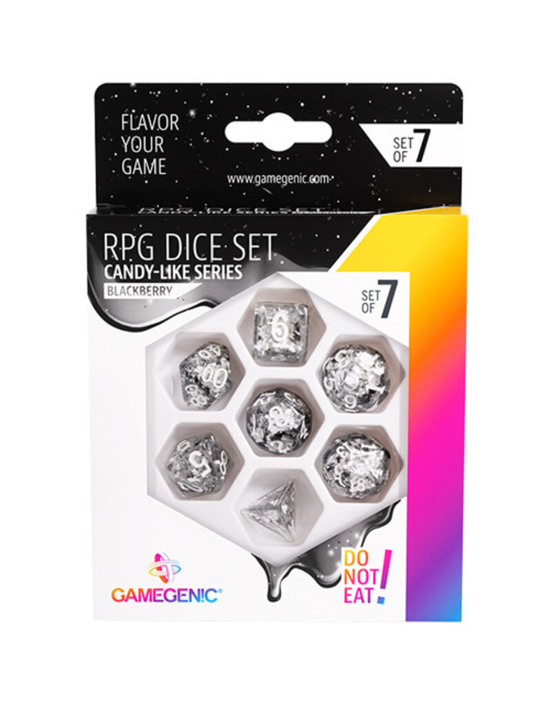 Gamegenic Gamegenic RPG Dice Set - Blackberry - Candy-like Series