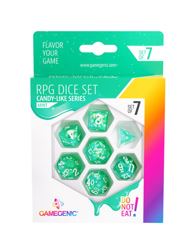 Gamegenic Gamegenic RPG Dice Set - Mint - Candy-like Series