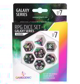 Gamegenic Gamegenic RPG Dice Set - Aurora - Galaxy Series