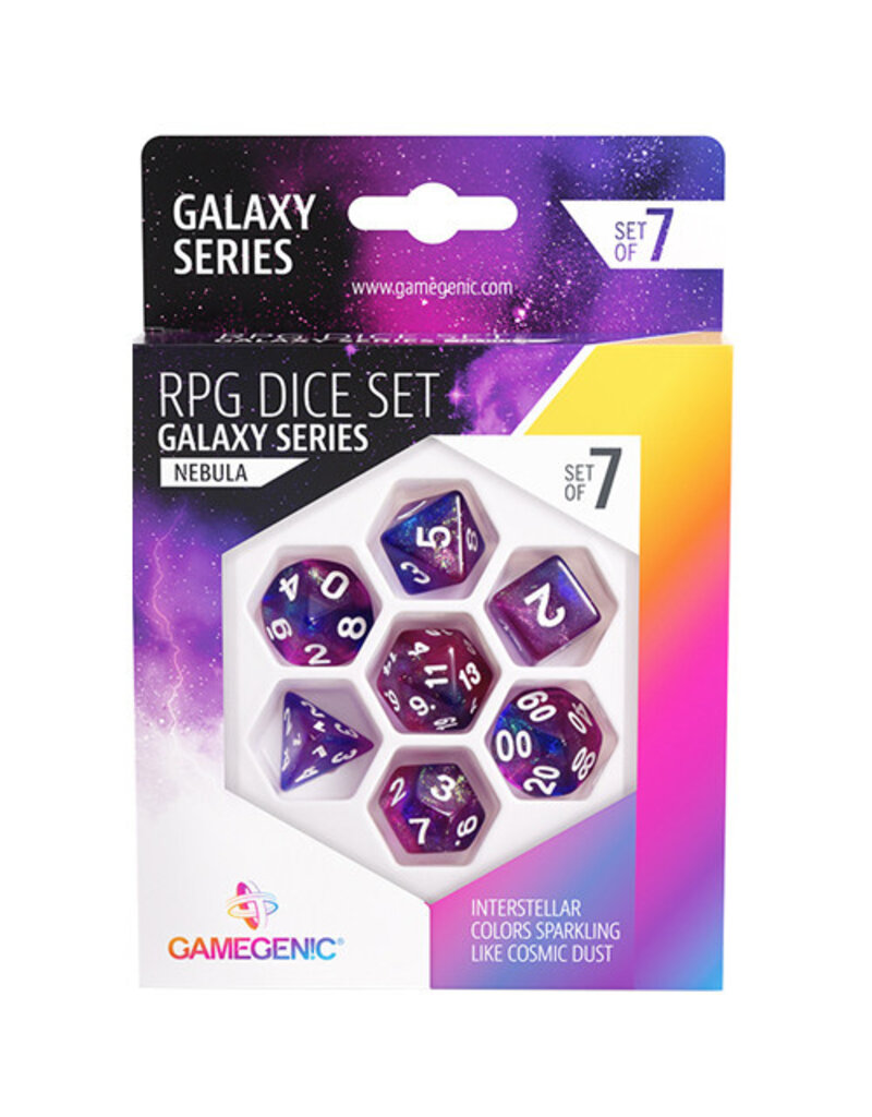 Gamegenic Gamegenic RPG Dice Set - Nebula - Galaxy Series