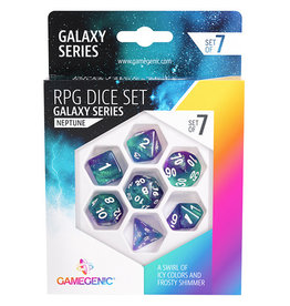 Gamegenic Gamegenic RPG Dice Set - Neptune - Galaxy Series