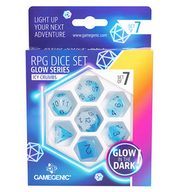 Gamegenic Gamegenic RPG Dice Set - Icy Crumbs - Glow Series