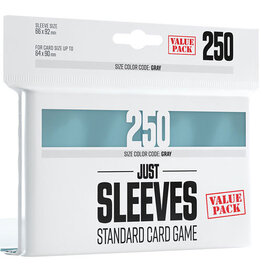Gamegenic Just Sleeves - Standard Card Game Value Pack Clear (250)