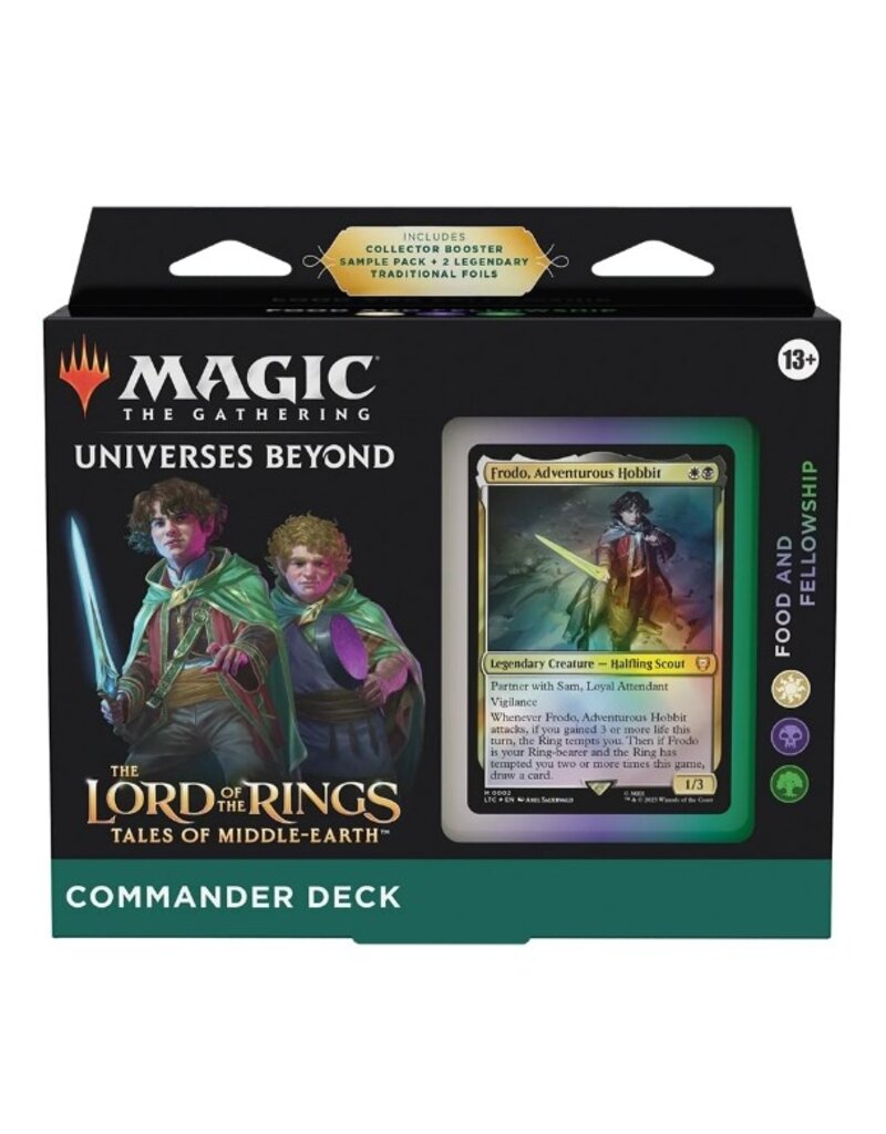 Wizards of the Coast Food and Fellowship Commander Deck - MTG Lord of the Rings Tales of Middle Earth