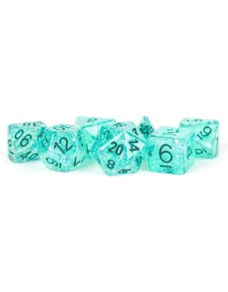 Metallic Dice Games Metallic Dice Games 7-Set Flash Dice - Teal
